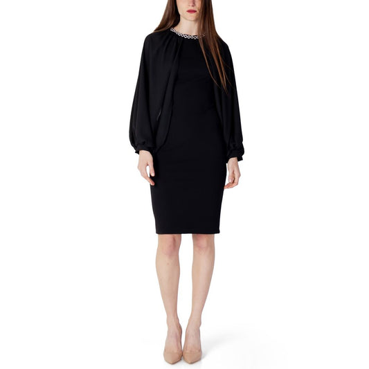 Rinascimento Schwarz Polyester Lang