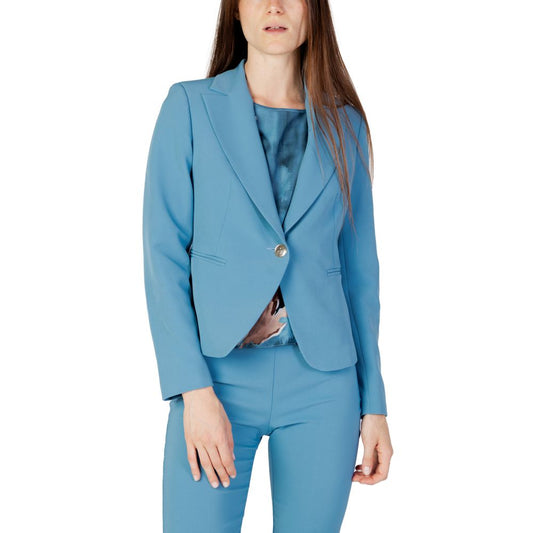 Rinascimento Türkisfarbener Polyester-Blazer