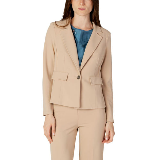 Rinascimento Beigefarbener Polyester-Blazer