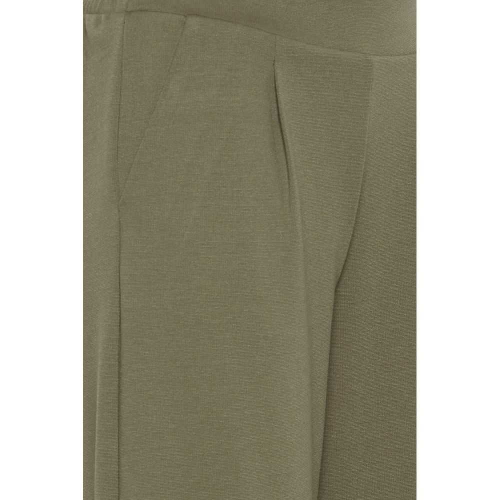 ICHI Grüne Hose aus recyceltem Polyester