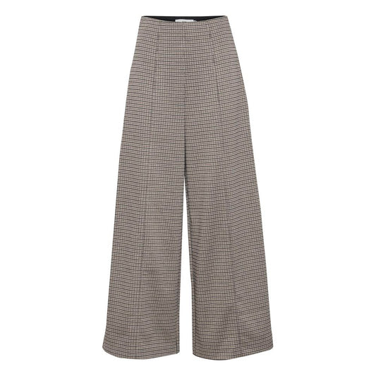 ICHI Beige Polyester-Hose