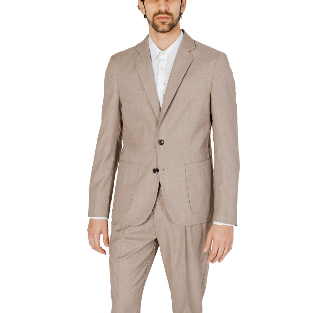 Antony Morato Beigefarbener Polyester-Blazer