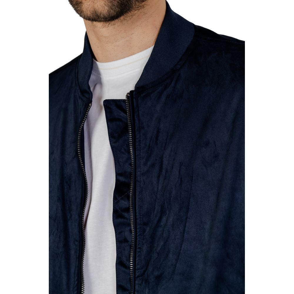 Hamaki-Ho Blaue Polyesterjacken &amp
