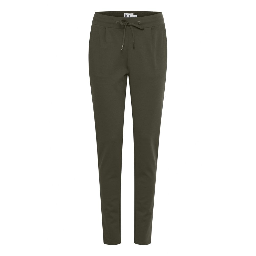 ICHI Grüne Polyester-Hose