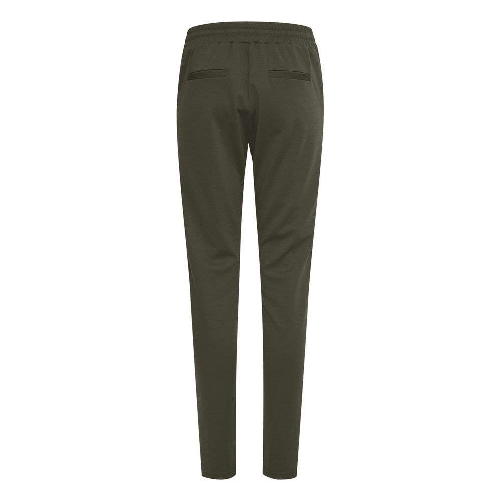 ICHI Grüne Polyester-Hose