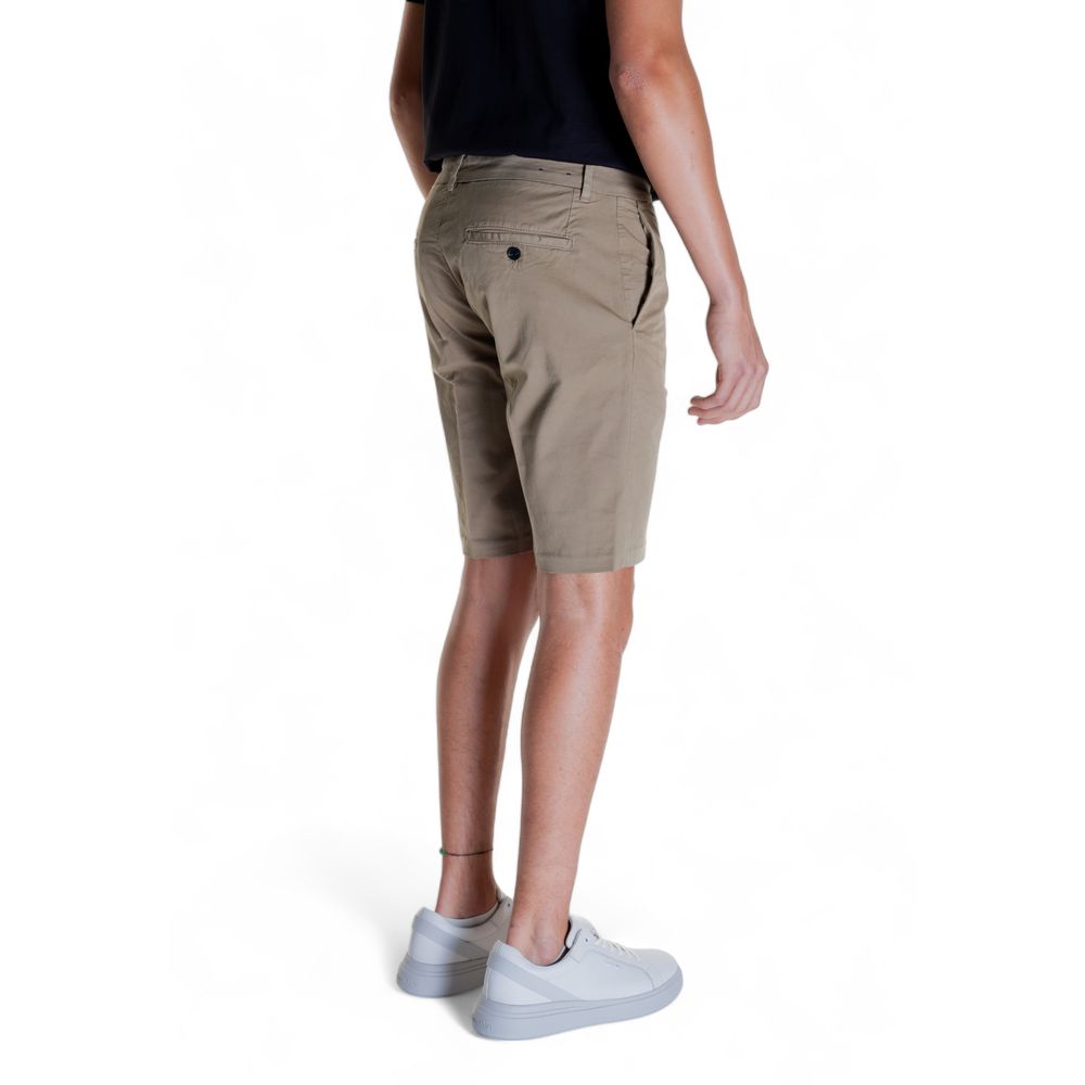 Antony Morato Beigefarbene Baumwoll-Bermuda-Shorts