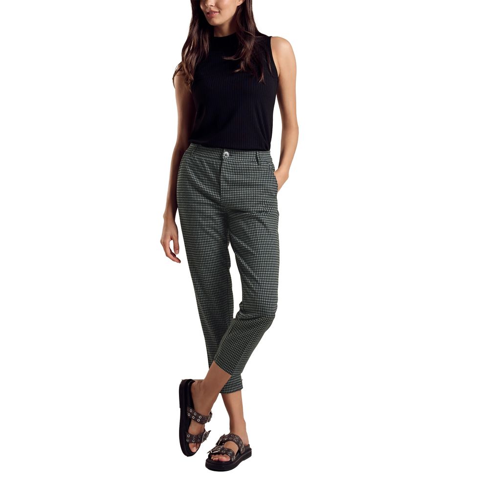 Street One Grüne Polyester-Chino-Hose