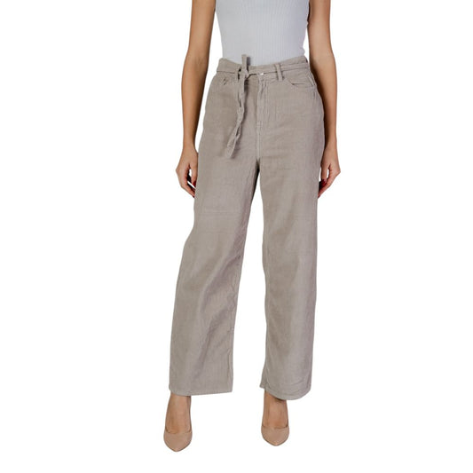 Only Beige Baumwollhose