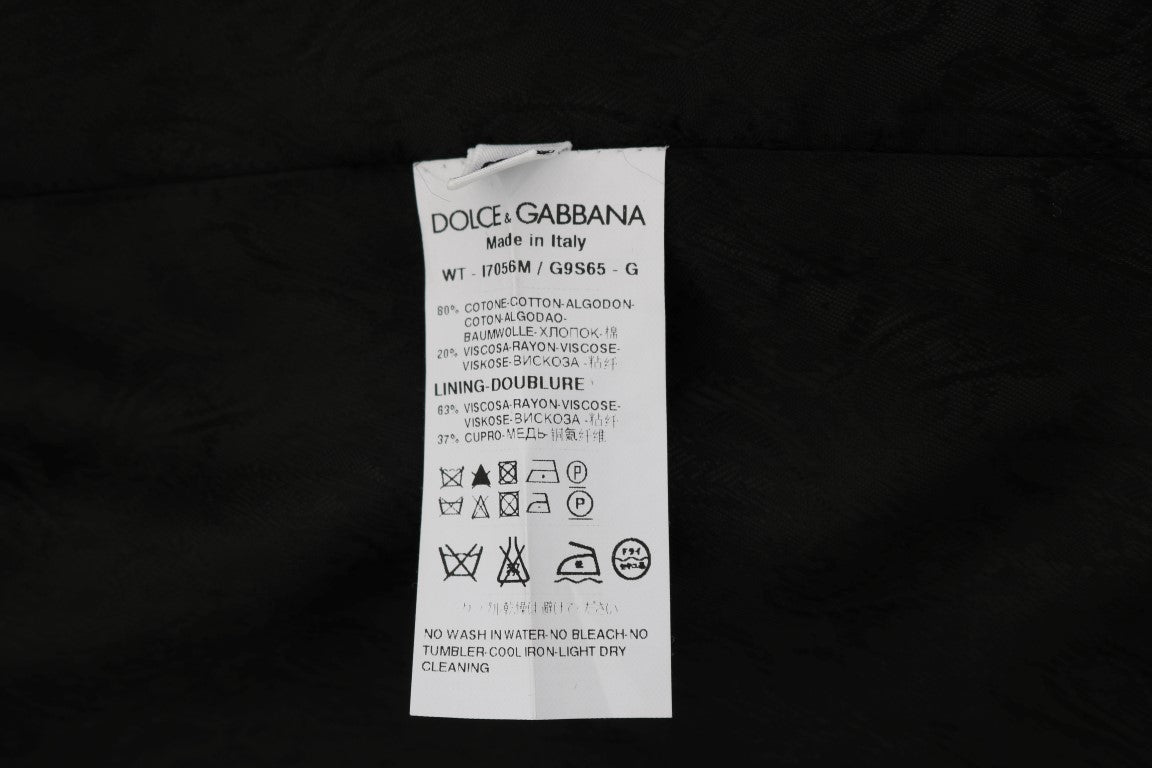 Dolce & Gabbana Schwarze STAFF Baumwollweste