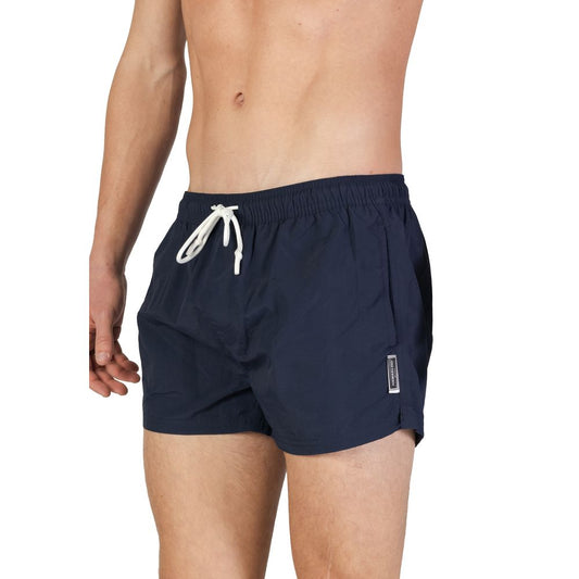 Hamaki-Ho Blaue Polyester-Badeshorts