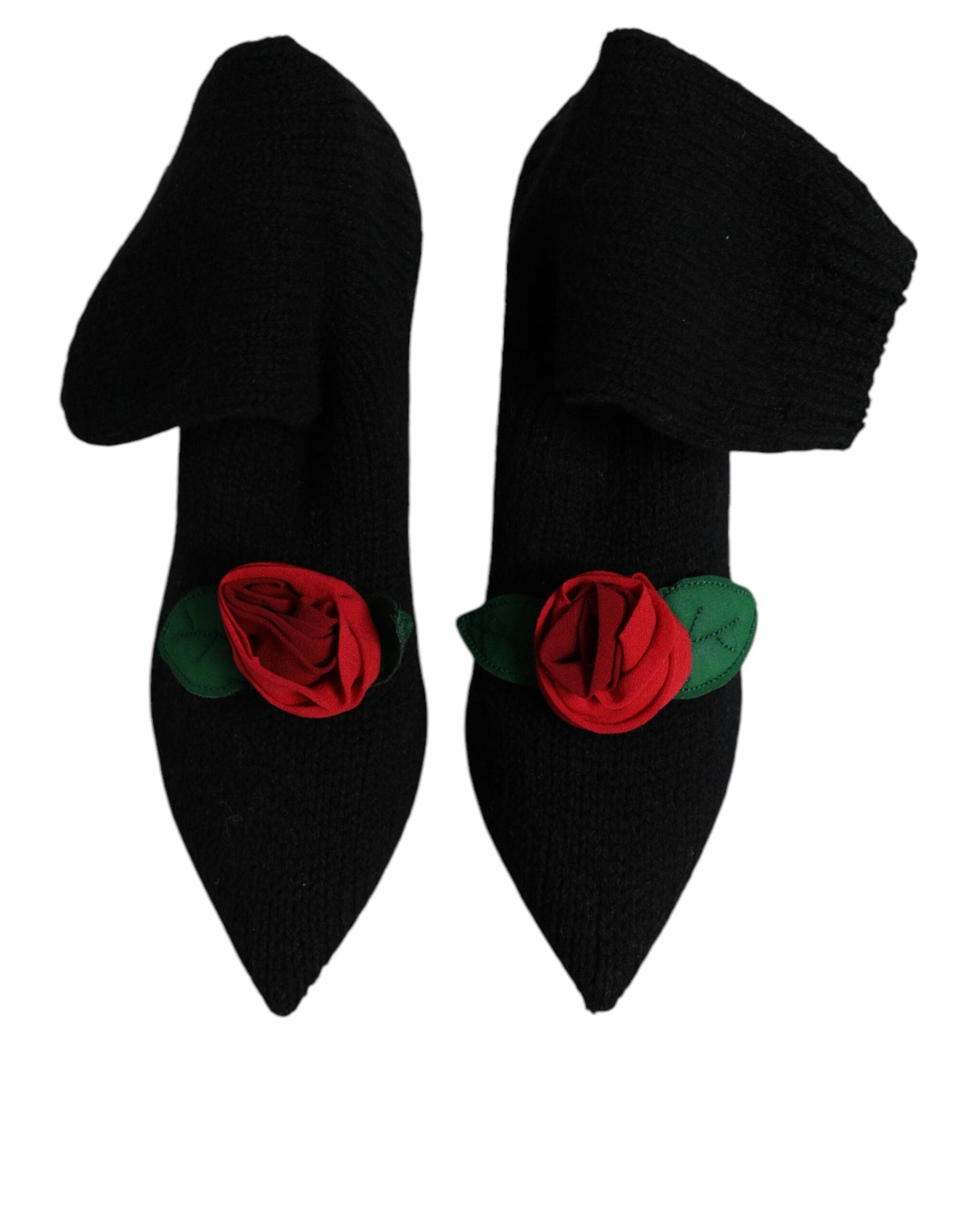 Dolce & Gabbana Schwarz Stiletto Heels Mid Calf Stiefel Schuhe