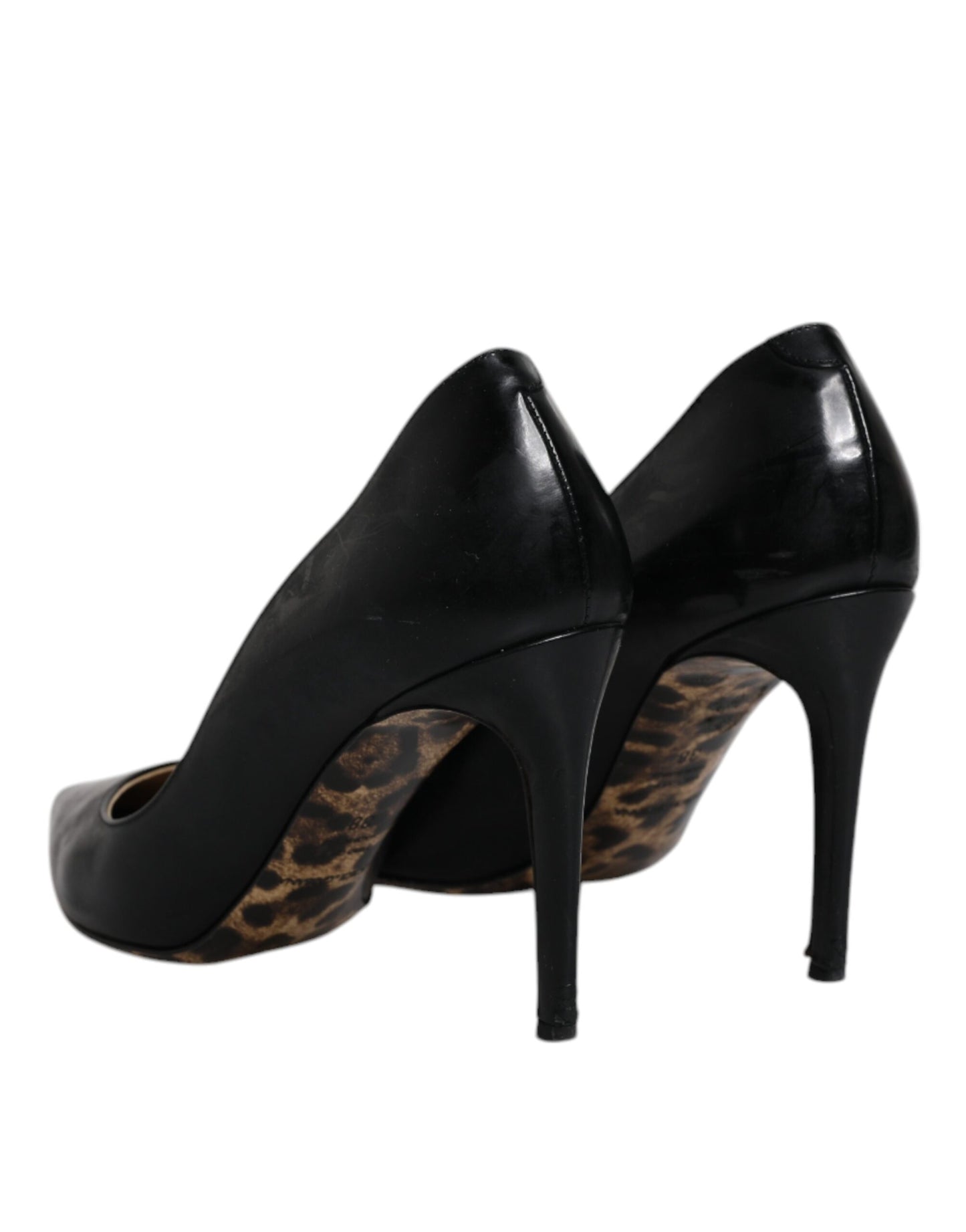 Dolce & Gabbana Schwarz Kalbsleder Stiletto Heels Pumps Schuhe