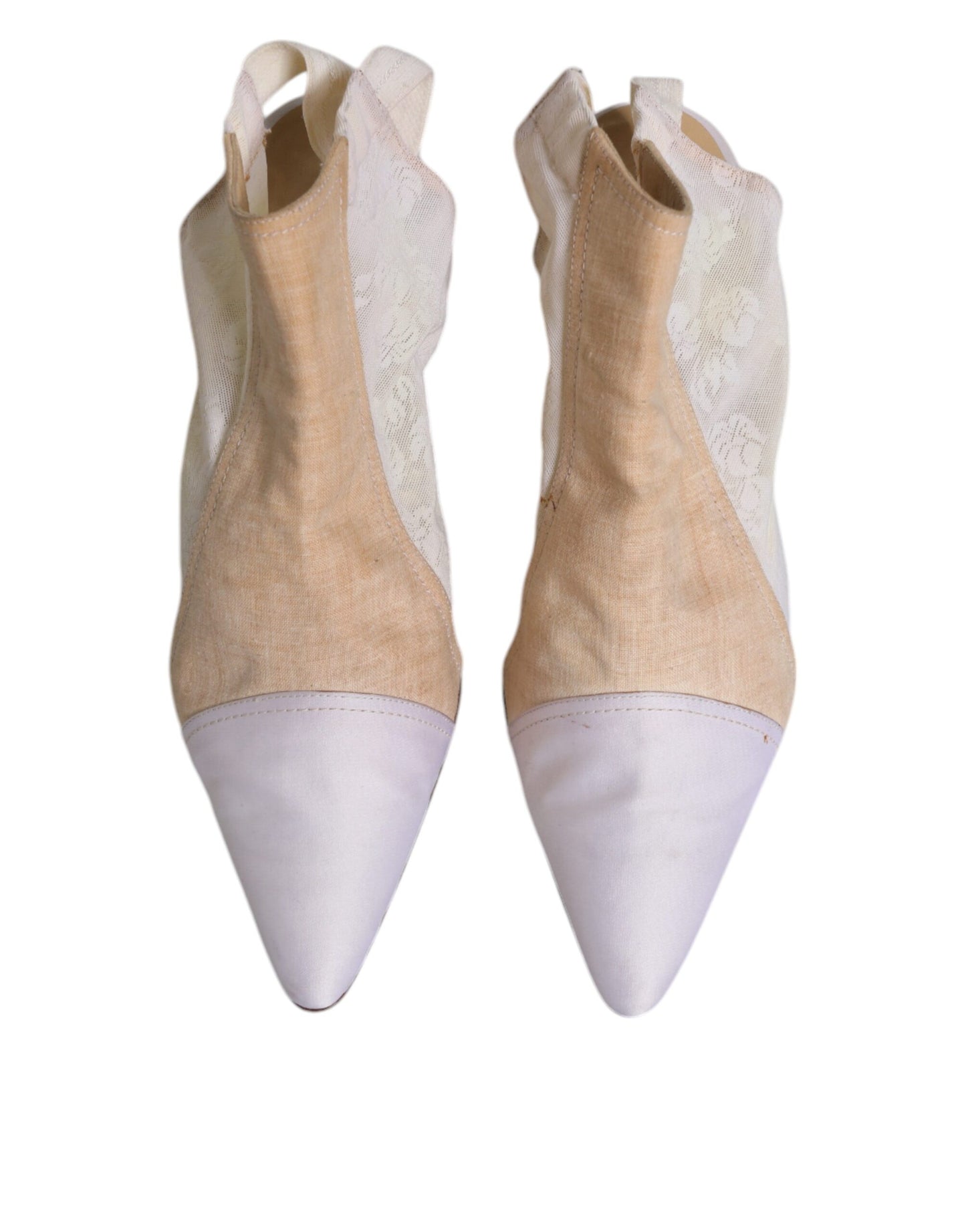 Dolce & Gabbana Multicolor Patchwork Heels Slingback Schuhe