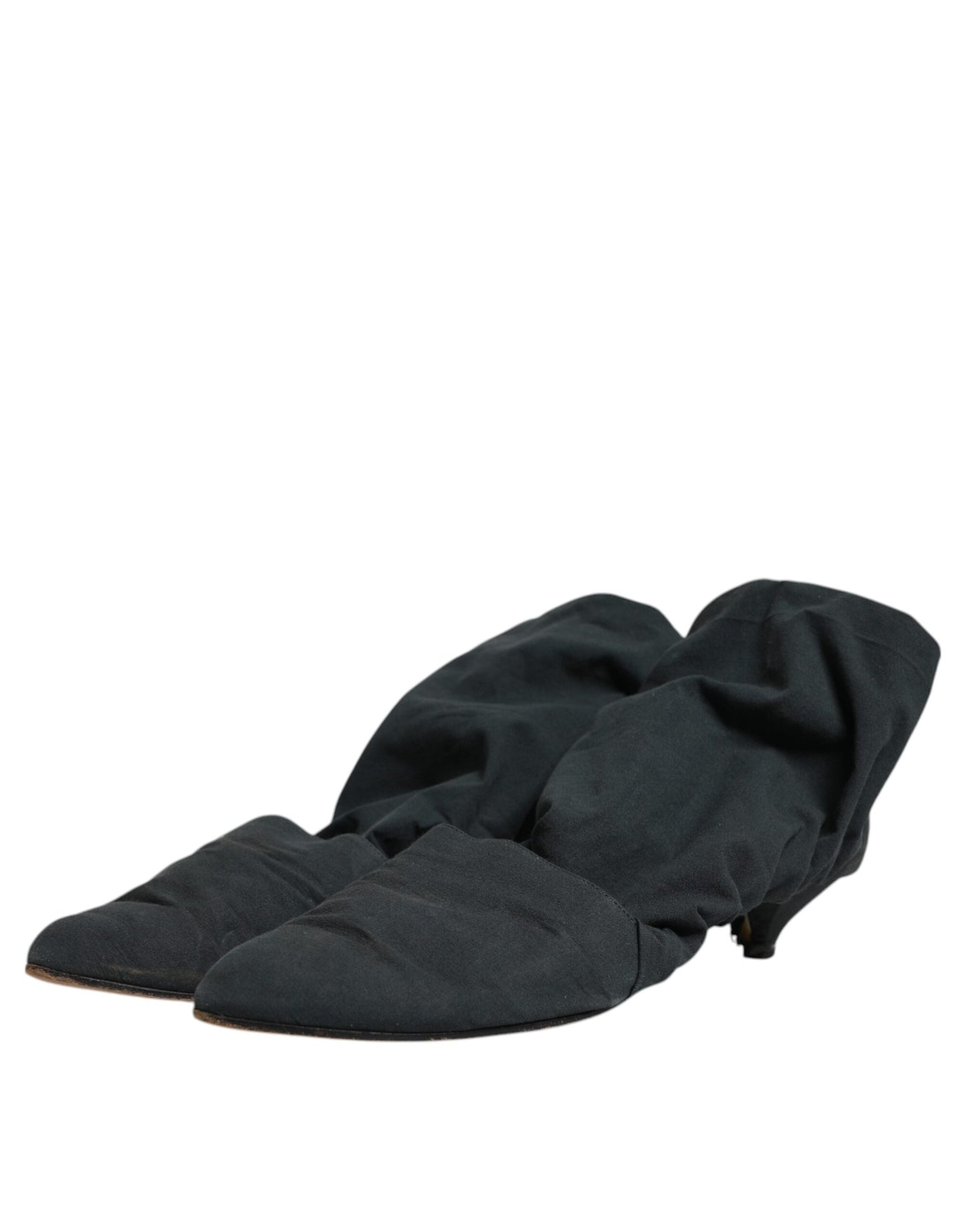 Dolce & Gabbana Grüne Baumwolle Socke Stil Ankle Stiefel Schuhe