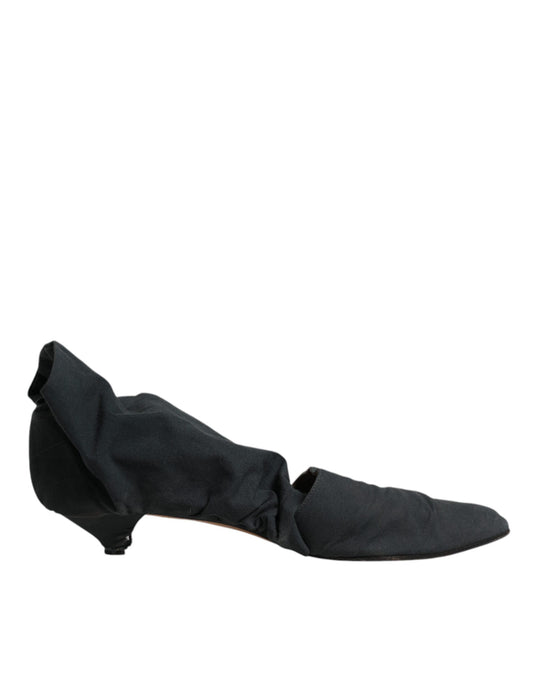 Dolce & Gabbana Grüne Baumwolle Socke Stil Ankle Stiefel Schuhe