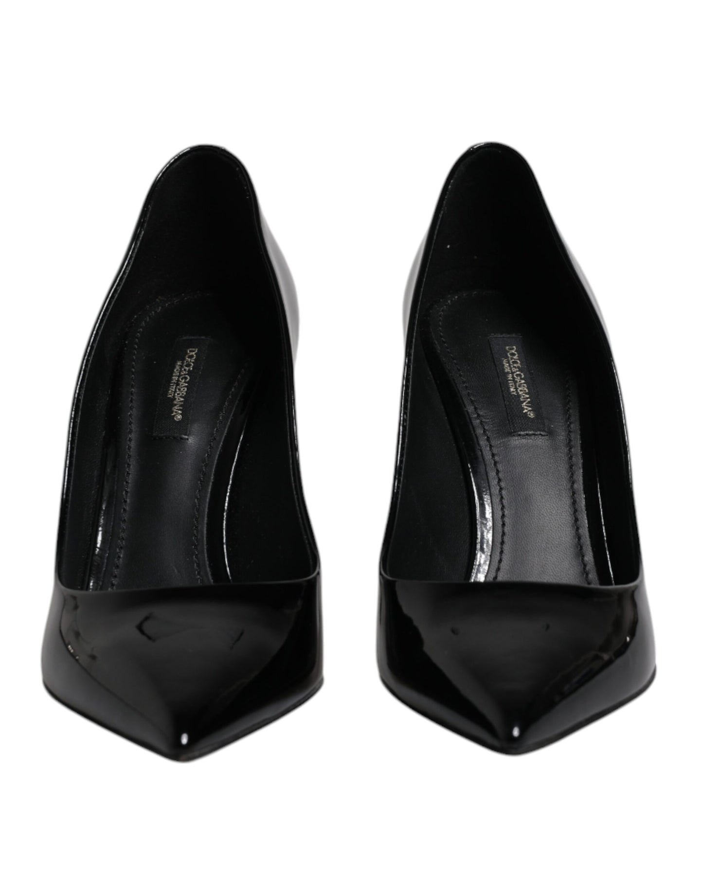 Dolce & Gabbana Schwarze Lackleder High Heels Pumps Schuhe