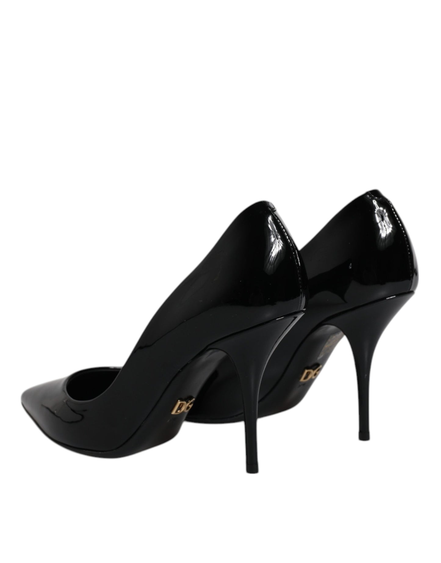 Dolce & Gabbana Schwarze Lackleder High Heels Pumps Schuhe