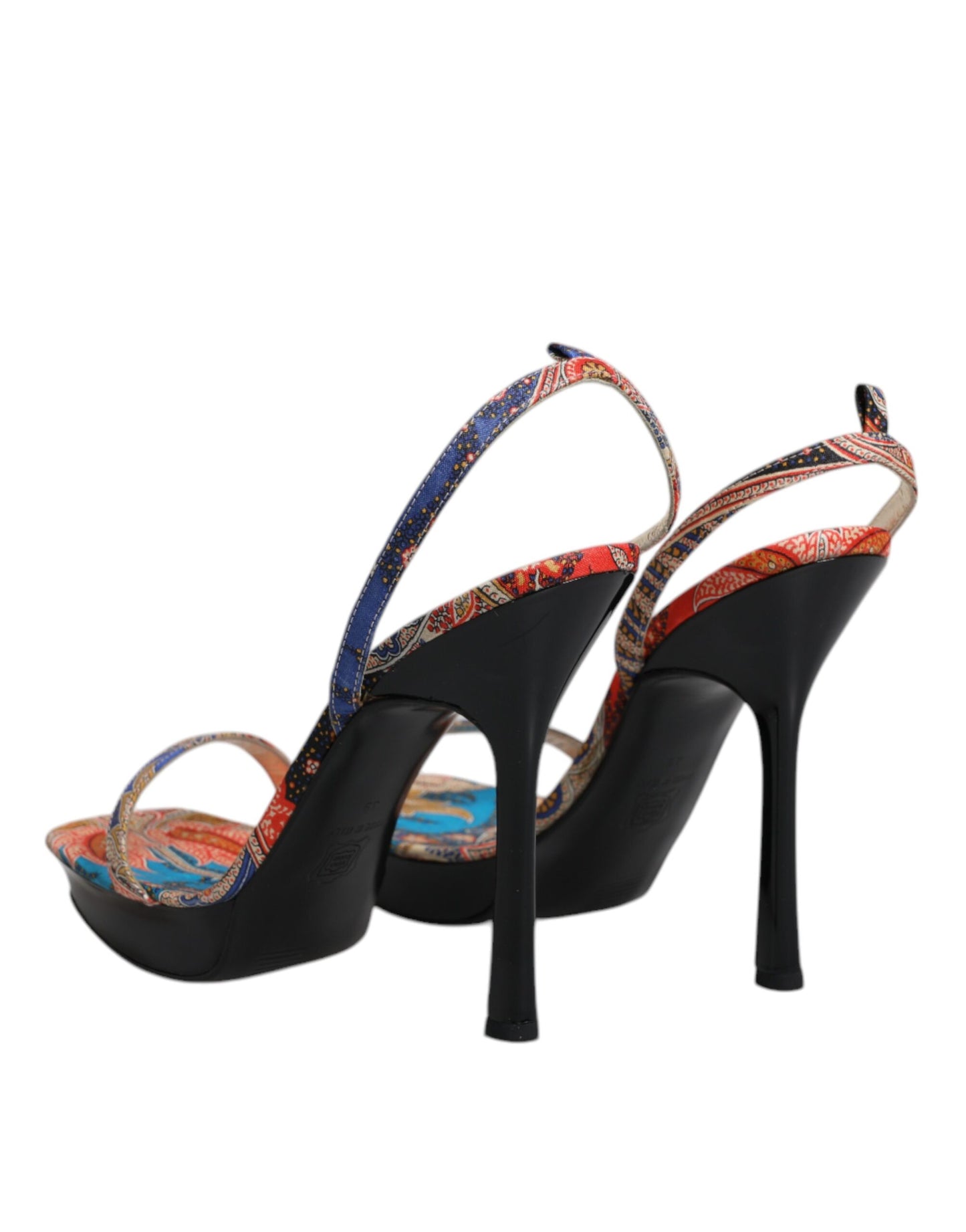 Dolce & Gabbana Multicolor Floral High Heels Sandalen Schuhe
