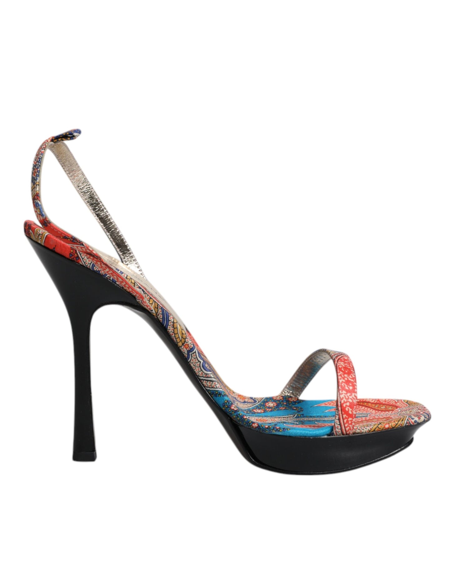 Dolce & Gabbana Multicolor Floral High Heels Sandalen Schuhe