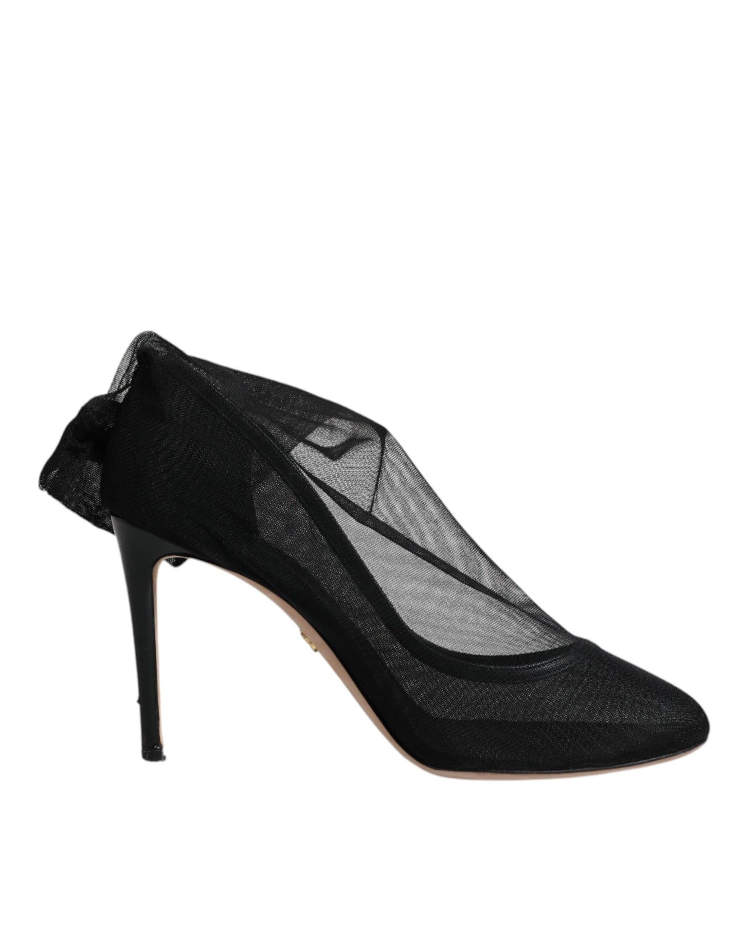 Dolce & Gabbana Schwarz Nylon Mesh Socke Stil Stiefel Schuhe