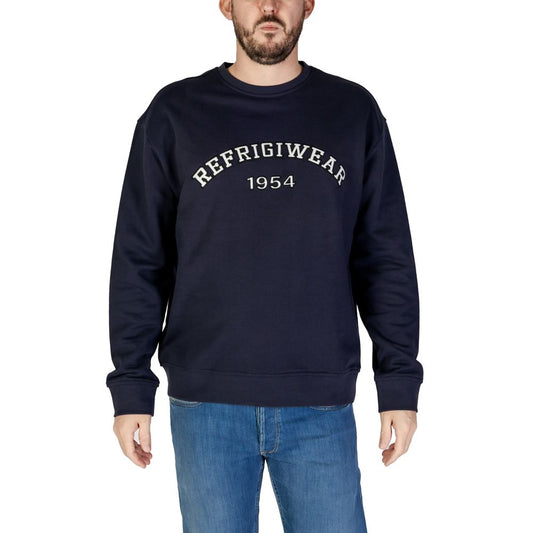 Refrigiwear Blaues Baumwoll-Sweatshirt