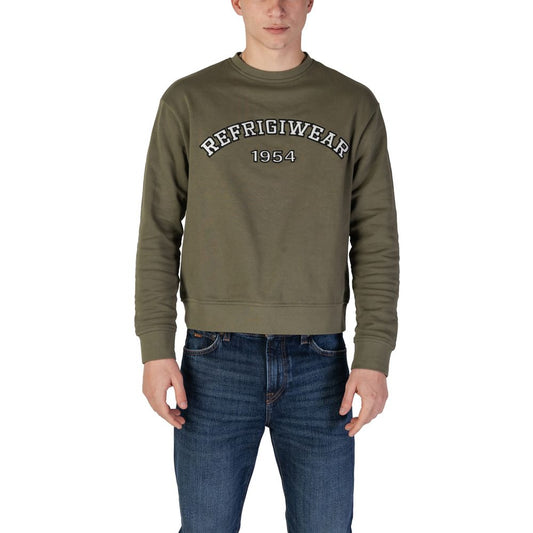 Refrigiwear Grünes Baumwoll-Sweatshirt