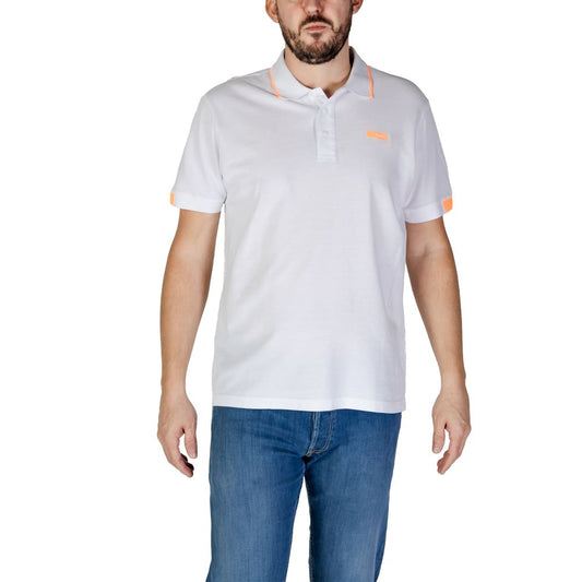 Refrigiwear Weißes Baumwoll-Poloshirt
