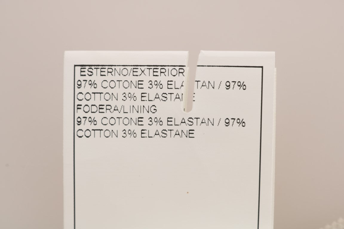 Ermanno Scervino Beige Slim Jeans Cord Skinny Hosen