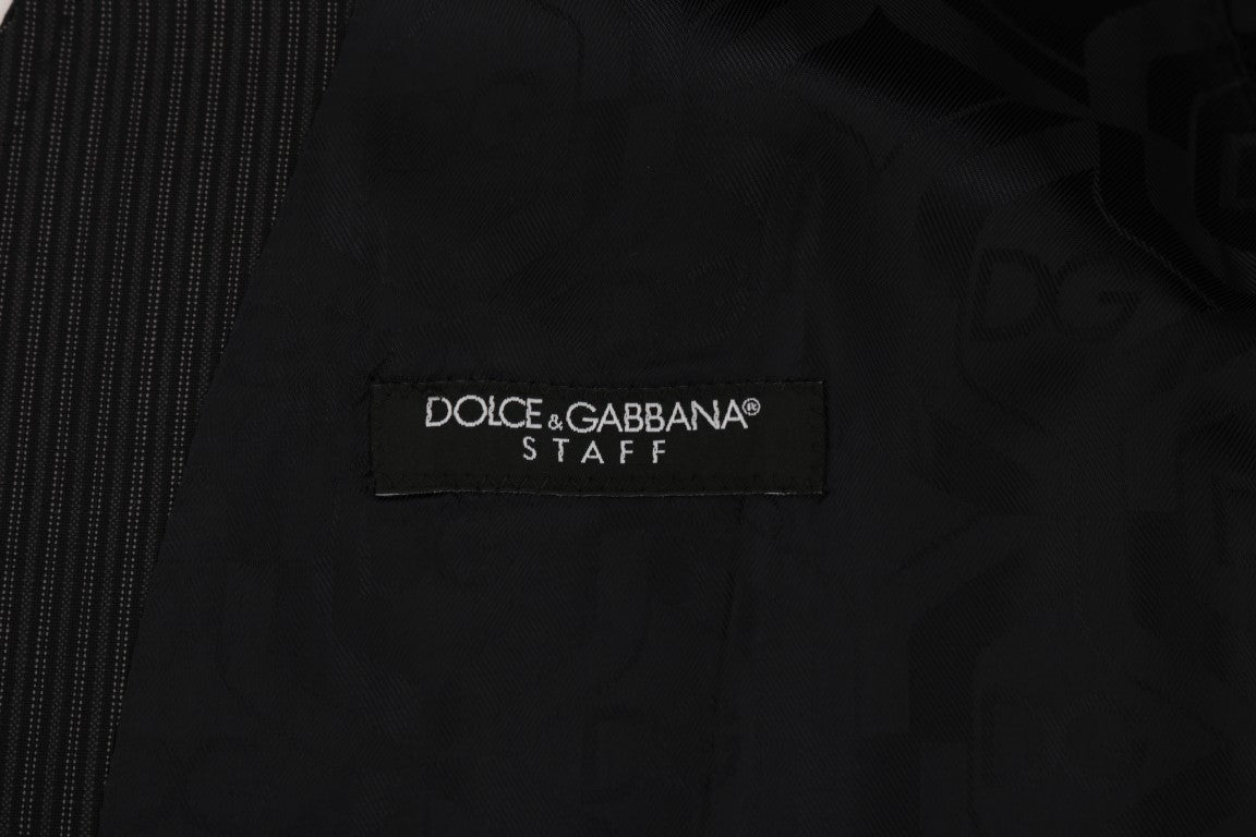 Dolce & Gabbana Graue Stretchweste aus Wolle