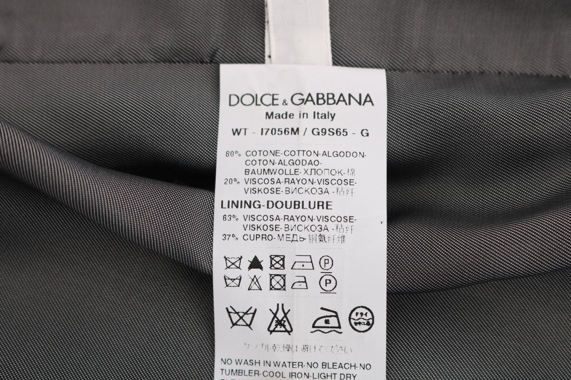 Dolce & Gabbana Schwarze STAFF Baumwollseidenweste
