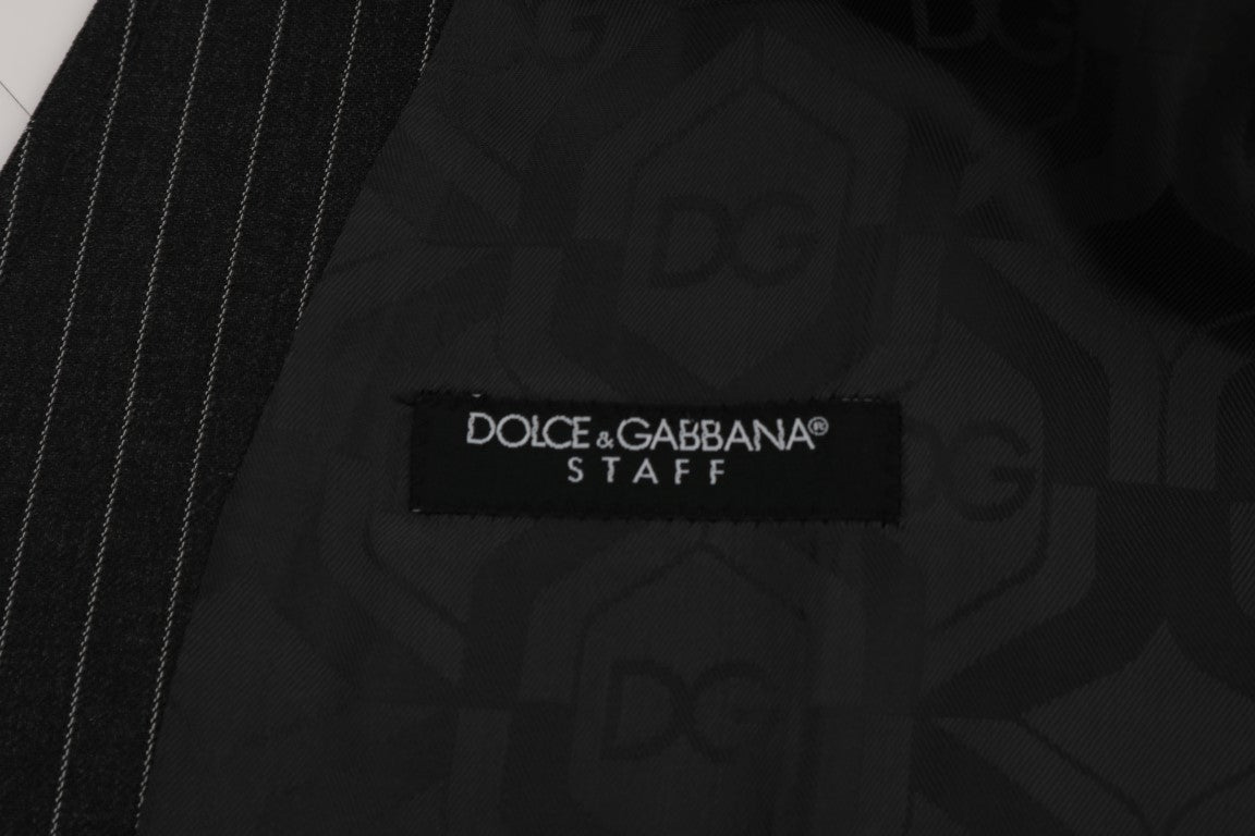 Dolce & Gabbana Graue Stretchweste aus Wolle