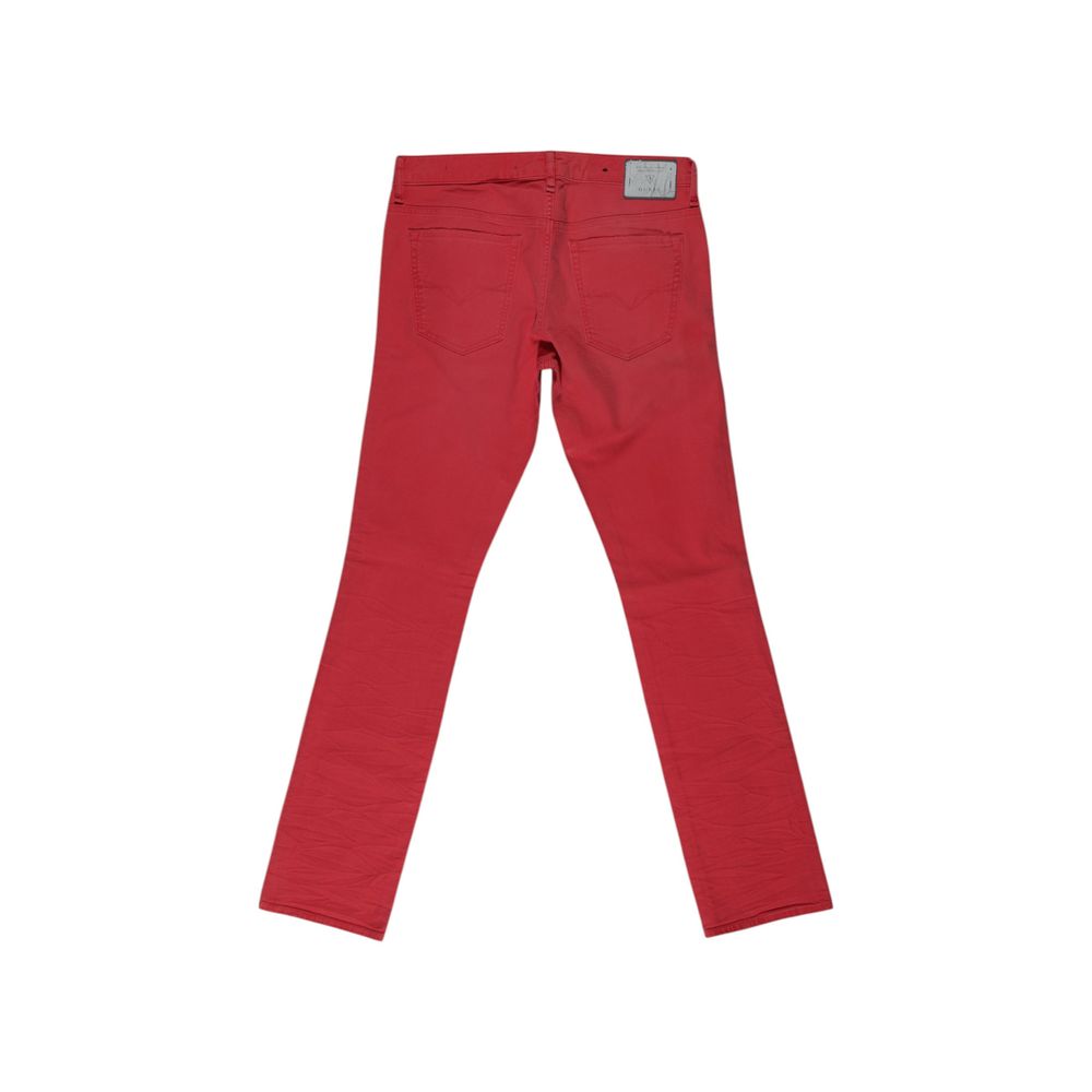 Guess Rote Baumwoll-Skinny-Jeans