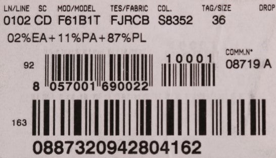 Dolce & Gabbana Schwarz-Blaues Mini-Kleid mit Schlagseite