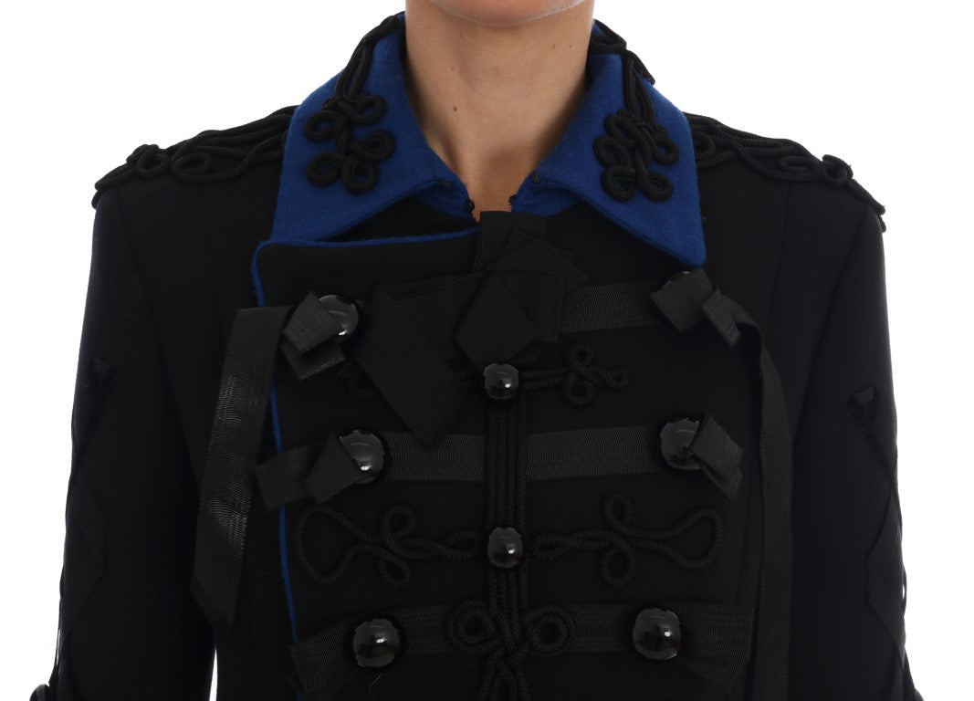 Dolce & Gabbana Trenchcoat aus schwarzer Wolle