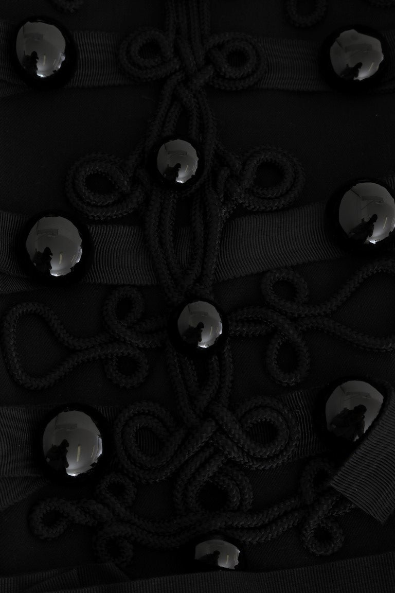 Dolce & Gabbana Trenchcoat aus schwarzer Wolle