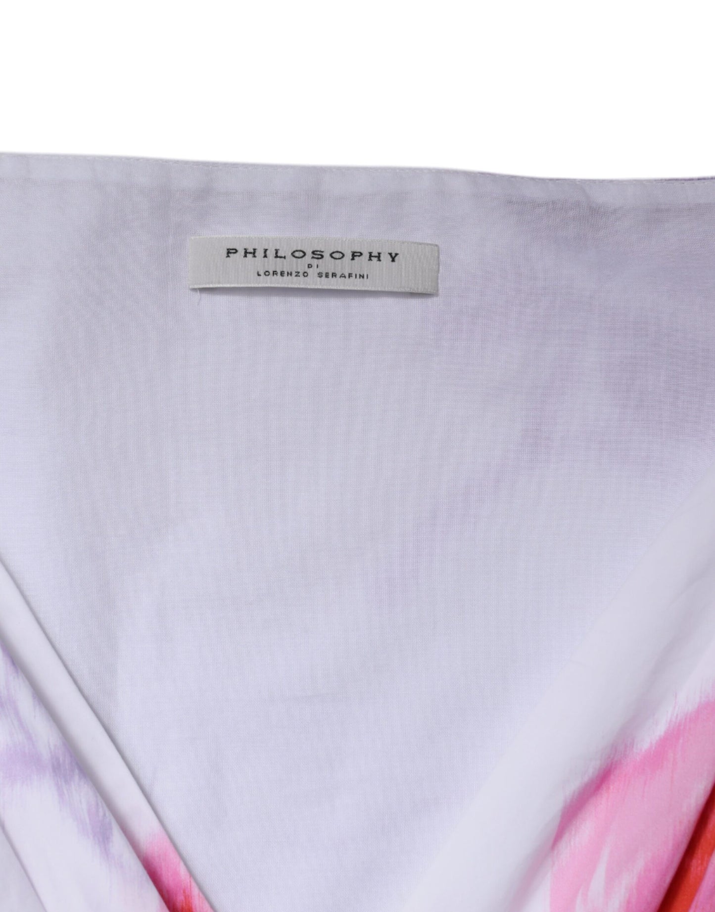 Philosophy Weißes geblümtes Maxikleid aus Baumwolle