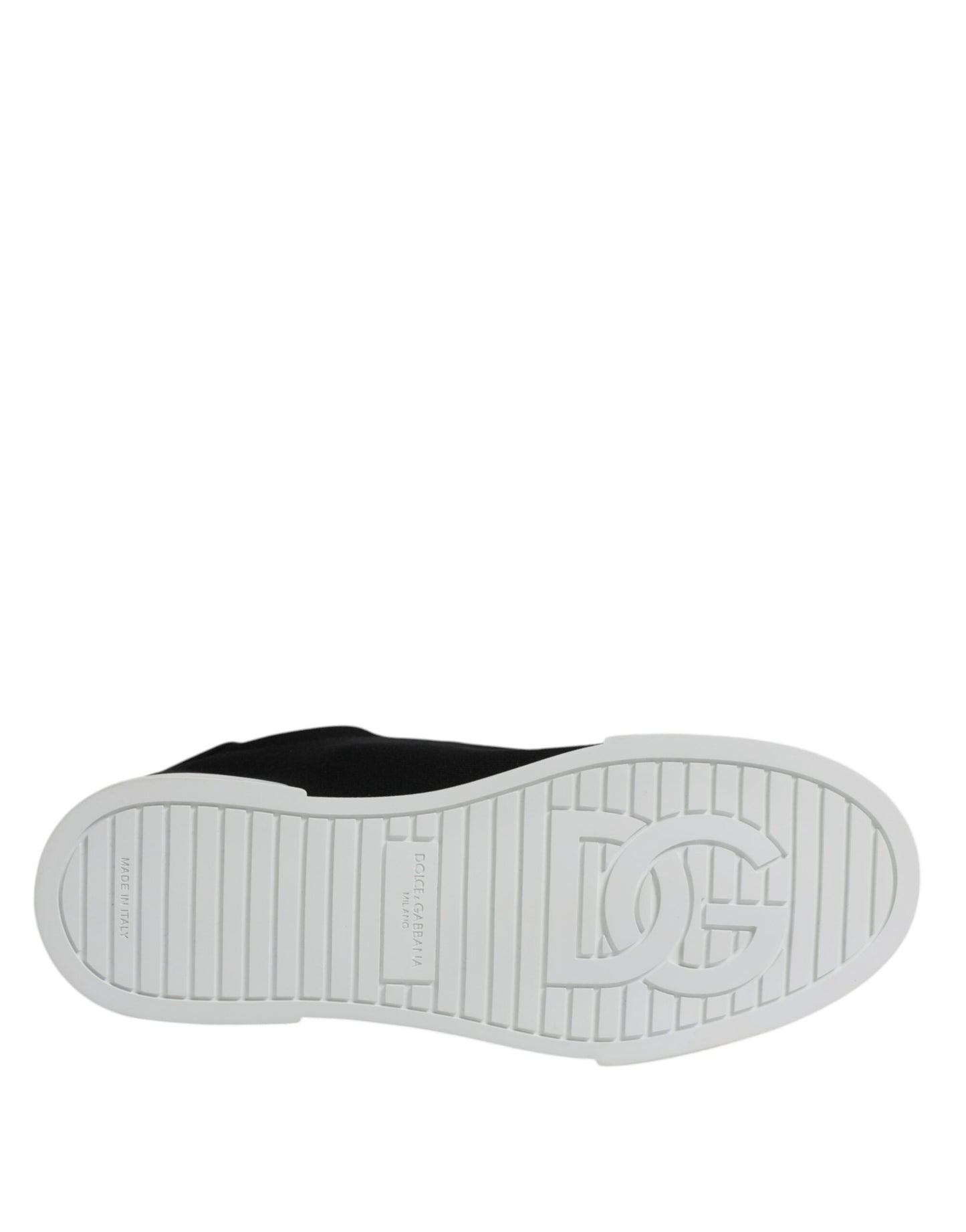 Dolce & Gabbana Schwarz Portofino Low Top Sneakers Schuhe