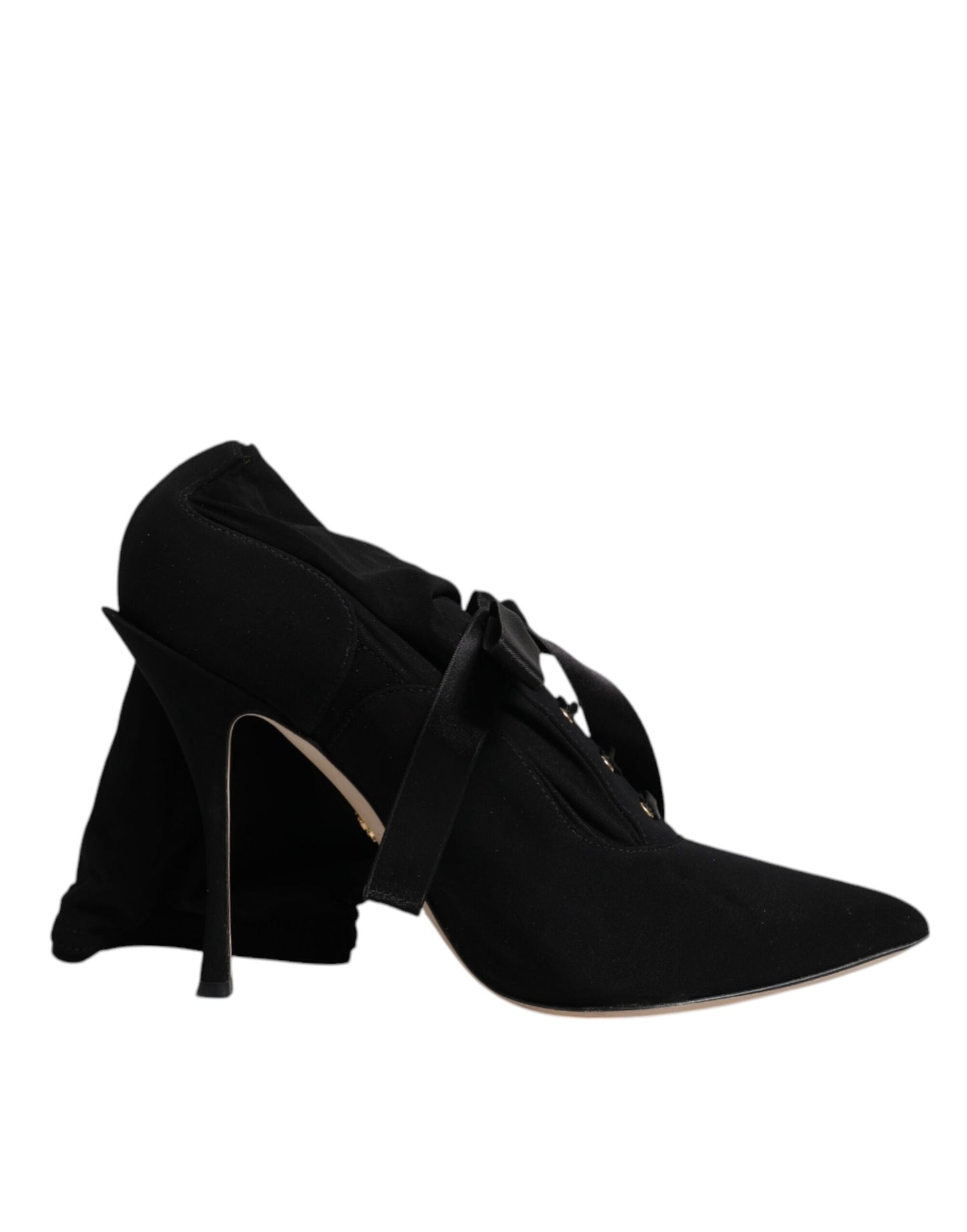 Dolce & Gabbana Schwarz Stiletto Heels Mid Calf Stiefel Schuhe