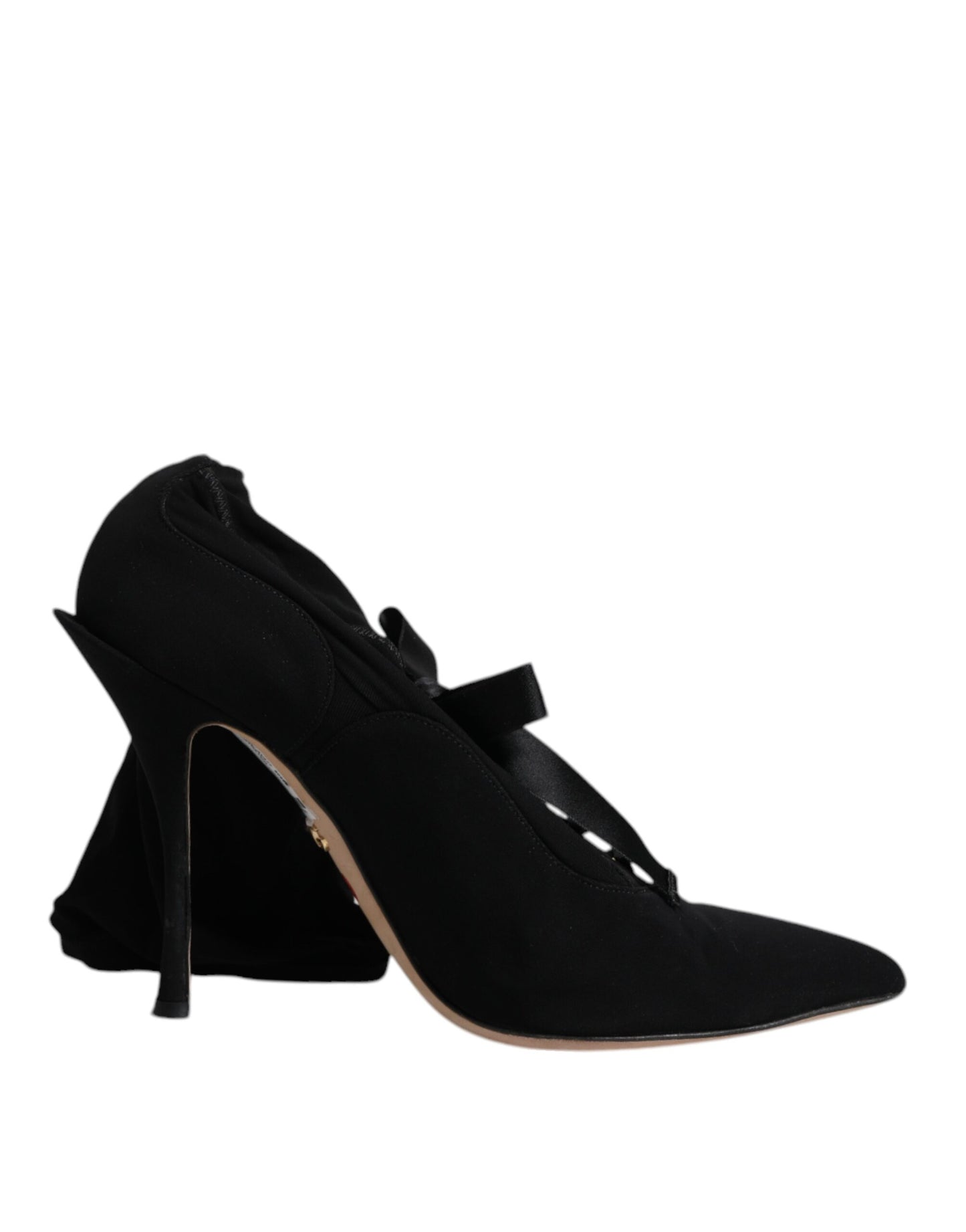 Dolce & Gabbana Schwarz Stiletto Heels Mid Calf Stiefel Schuhe