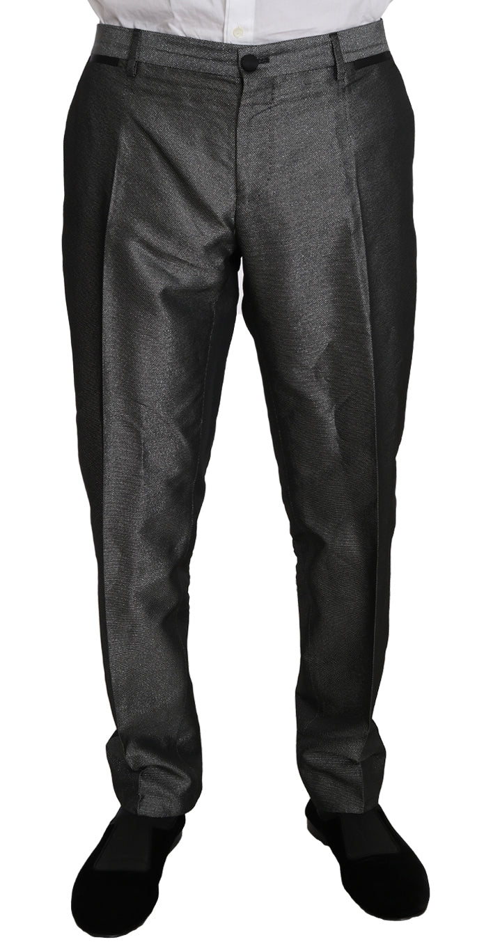 Dolce & Gabbana Grauer gemusterter MARTINI Anzug, 2-teilig