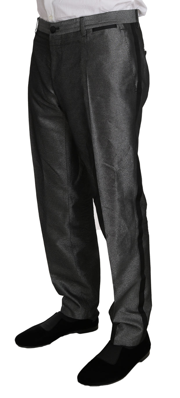 Dolce & Gabbana Grauer gemusterter MARTINI Anzug, 2-teilig