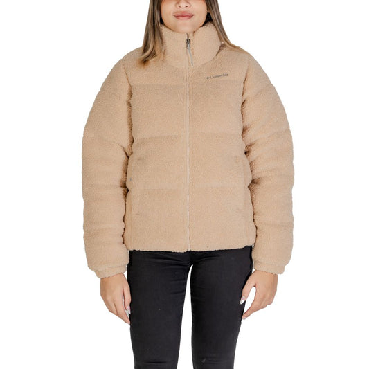 Columbia Beigefarbener Nylonmantel