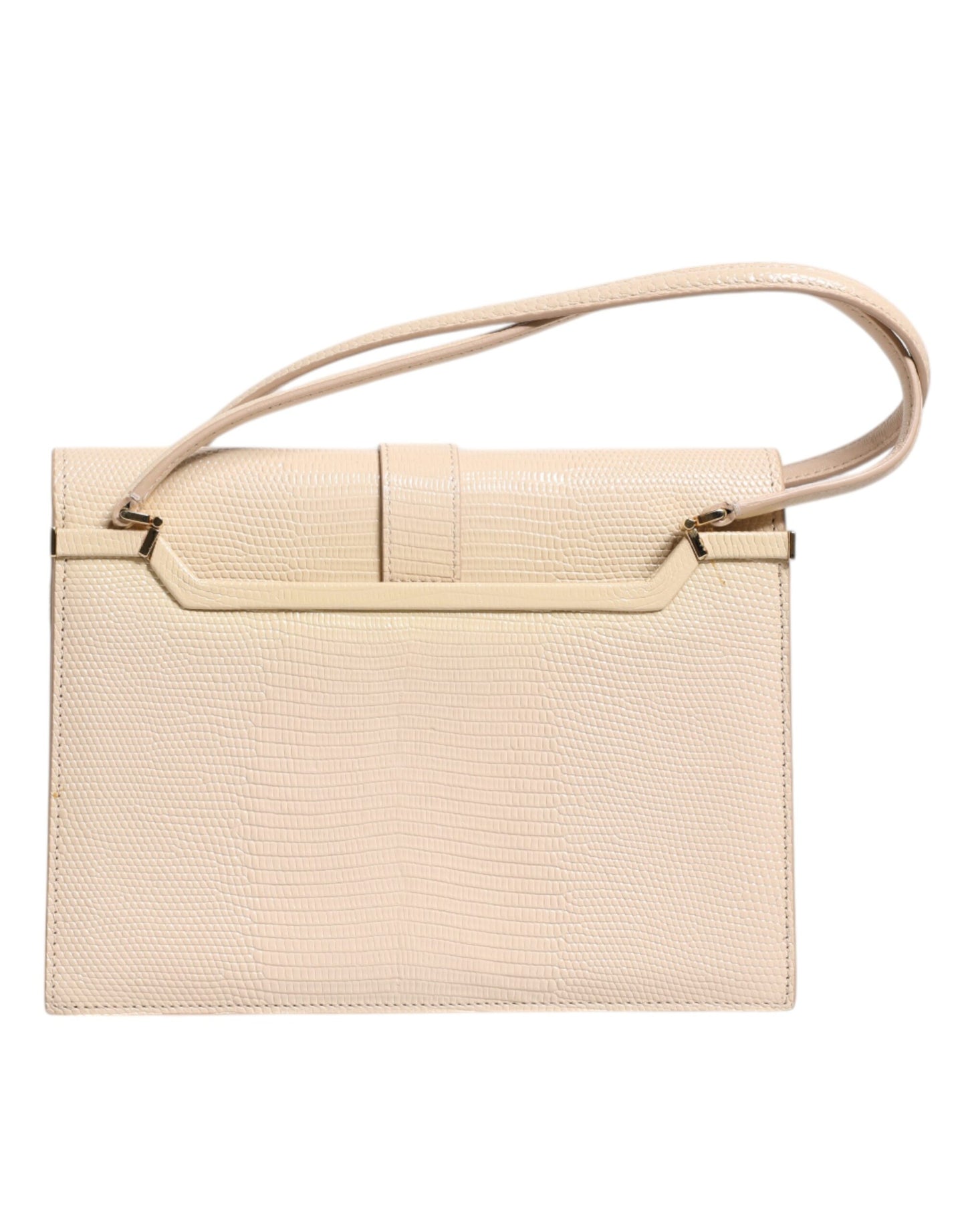 Dolce & Gabbana Beige Leder Ingrid Top Handle Umhängetasche