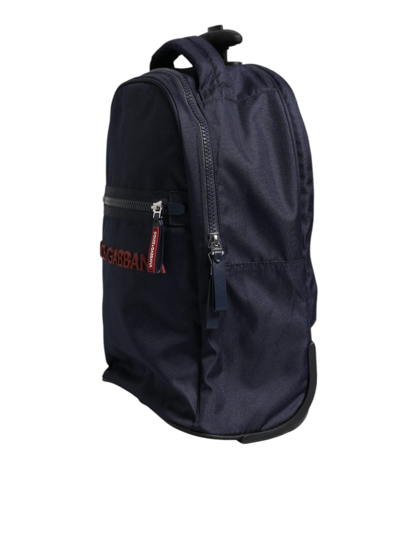 Dolce & Gabbana Blau Rot Polyester Kinder Back Pack Rad Koffer Tasche