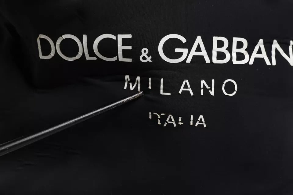 Dolce & Gabbana Schwarzer Neopren Nylon DG Logo Schulrucksack Tasche