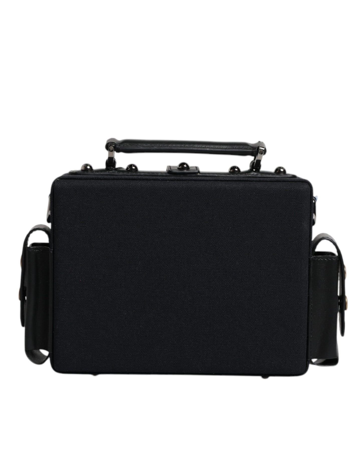 Dolce & Gabbana Schwarze Leder Crossbody Tasche mit oberem Griff