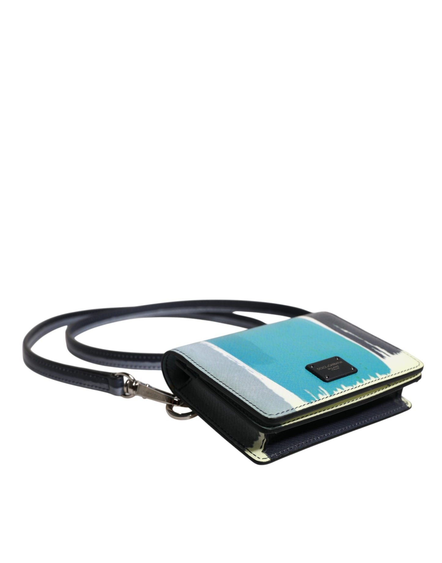 Dolce & Gabbana Multicolor Leder DG Logo Bifold Kartenhalter Geldbörse