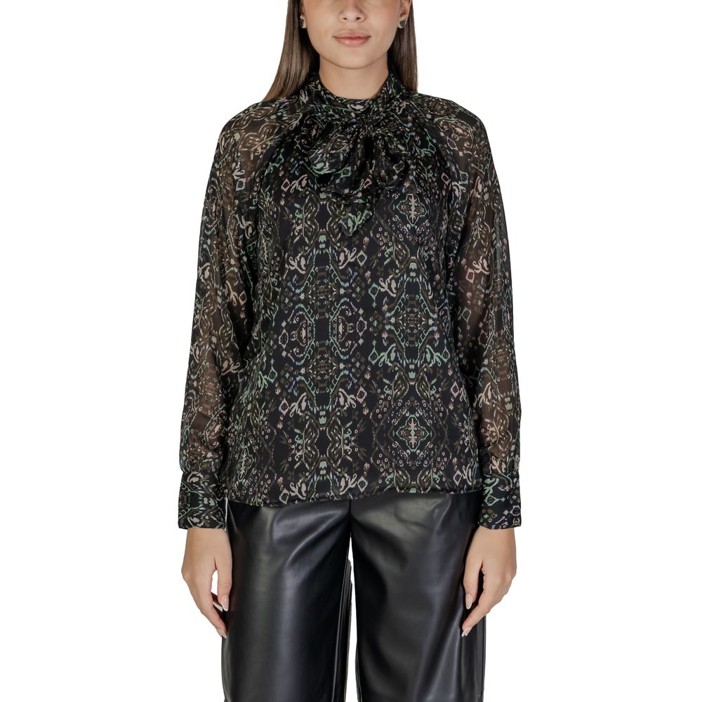 Only Schwarze Bluse aus recyceltem Polyester