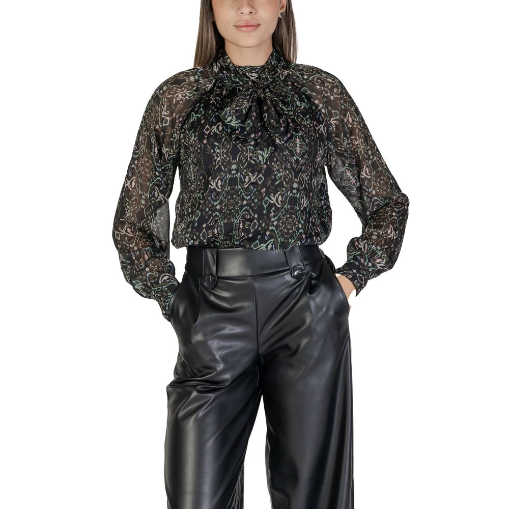 Only Schwarze Bluse aus recyceltem Polyester