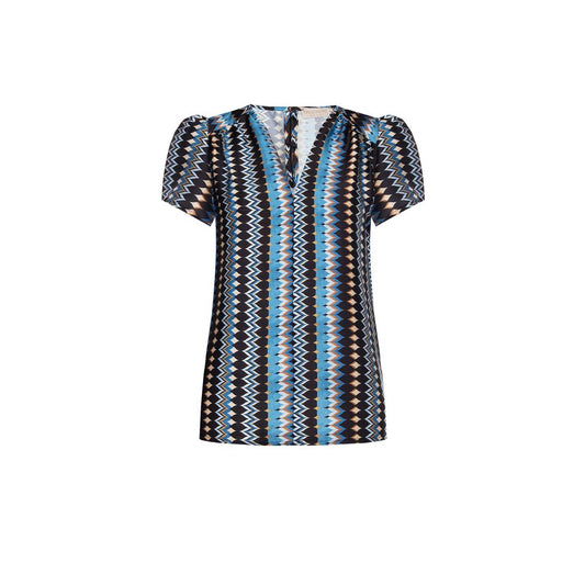 Rinascimento Türkisfarbene Polyester-Bluse